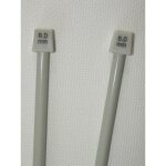 1 paire d aiguilles � tricoter taille 8 aluminium 40 cm de long