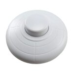 Interrupteur à pied - fujie - rond - blanc - pour lampadaire et lampe de table - Électrique Interrupteur à pied - fujie - rond - blanc - pour lampadaire et lampe de table - Électrique