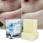 1 pcs savon au sel de mer naturel au lait de chvre liminer lacn la peau propre rtrcit les pores ...