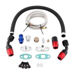 1 pi�ce bride adaptateur an10 ligne de retour huile turbo raccord npt 1 / 8 pour turbos t3 t4 gt35 t66 ...
