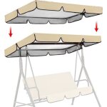 1 piece toit de rechange pour balancelle de jardin anti - uv 249 * 185 * 18cm toit balancelle en tissu ...