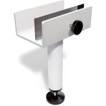 Pied de liaison m�tal r�glable pour sommier tapissier - ebac - blanc - hauteur 13 � 22 cm