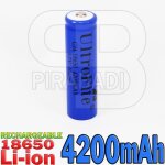 1 pile accu rechargeable 18650 3. 7v 4200mah li - ion batterie - qualite pro 24 1 pile accu rechargeable 18650 3. 7v 4200mah li - ion batterie - qualite pro 24