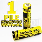 1 pile accu rechargeable 18650 3. 7v 8800mah m2 batterie battery - qualite pro #1 1 pile accu rechargeable 18650 3. 7v 8800mah m2 batterie battery - qualite pro #1