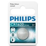 1 pile bouton philips cr1620 - 3 v