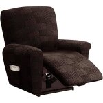 1 places couvre fauteuil relax annefly housse de fauteuil inclinable stretch antid�rapant tout compris ...