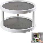 1 plateaux tournant en plastique  2 tages pour pices aliments etc. accessoire de rangement cuisine ...