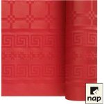 1 rouleau de nappe damassée - rouge - 120x6m 1 rouleau de nappe damassée - rouge - 120x6m