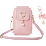 1 sac rose et 1 pendentif n?ud sac � bandouli�re mode sac � bandouli�re pour filles mini sac � main sac ...