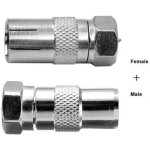 1 set f type fiche mâle À coaxial rf dantenne et femelle adaptateur connecteur tv antenne pour satellite ... 1 set f type fiche mâle À coaxial rf dantenne et femelle adaptateur connecteur tv antenne pour satellite ...