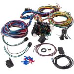 1 set wiring harnes circuit 21 faisceau de cbles 17 fusibles universal wire ki