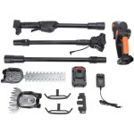 En 1 taille haie t�lescopique sans fil tron�onneuse elagueuse sur perche set poign�e r�glable fourreau ...