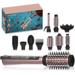 10 accessories ceramiccare 10in1 airbrush. 1200w dryer straightener curler volumizer diffuser screen ...