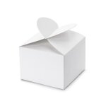 10 boites carton fermeture cur 6x5x6cm blanc