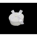 10 botes ovales en toile de jute contenants  drages ou confiseries mariage