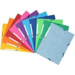 Chemises � �lastique 3 rabats - a4 - couleurs assorties - exacompta