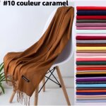 * 10 couleur caramel foulard foulard imitation cachemire de couleur unie