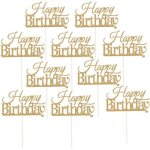 10 dcorations happy birthday cake toppers dor