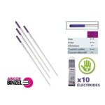 Etui de 10 �lectrodes tungst�ne lilas e3 d16 l150 - abicor binzel - 700. 0297