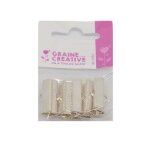 10 fermoirs griffes plats couleur argent 25 x 6 mm 10 fermoirs griffes plats couleur argent 25 x 6 mm