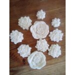 10 fondants parfums artisanaux en cire naturelle fleurs pour brleur de parfums