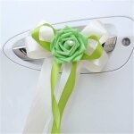 10 noeuds papillons voiture dcoration mariage fleur simulation satin une varit couleurs (vert)[686] ...