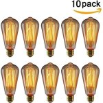Ampoules - edison - st64 - 40w - e27 - blanc chaud - vintage