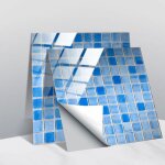 10 pcs autocollant pour carrelage mural stickers carreaux muraux marbre simul� convient pour la cuisine ...