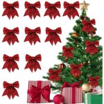 Décoration de noël - azwix - noeud rouge - 10 pièces - mousse epe - 14x12cm Décoration de noël - azwix - noeud rouge - 10 pièces - mousse epe - 14x12cm