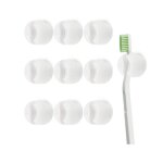 10 pcs porte brosse  dents ventouseblanc support de brosse  dents en plastique porte - brosses  dents ...