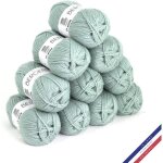 10 pelotes de laine - bambou - 100% acrylique - bergre de france - barisienne