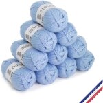 10 pelotes de laine - clapotis - 100% acrylique - bergre de france - barisienne
