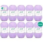 10 pelotes de laine - lilas - 9 - 100% acrylique - 35 / 45 mm - gr�ndl - lisa premium