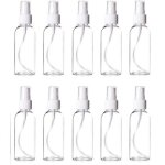 10 pi�ces de 100ml flacon vaporisateur vide atomiseur en plastique transparent bouteille portable r�utilisable ...