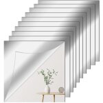 10 pices 20 x 20 cm miroir mural autocollant antidflagrant carrs flexible miroir acrylique adhsif ...