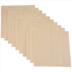 10 pi�ces 20x20x0. 2 cm feuilles de tilleul planche de bois non finie rectangle blanc en bois d�coupes ...