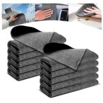 10 pices chiffons de nettoyage en microfibrechiffon de nettoyage magique professionnel fentres verre ...