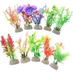 10 pi�ces petits r�servoirs de poissons r�servoir de poissons artificiels plante artificielle accessoires ...
