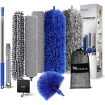 10 pi�ces plumeau telescopique tete de loup longueur 25 - 250cm balai toile daraign�e plumeau lavable ...