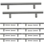 10 pi�ces poign�e argent de meuble cuisine en acier inoxydable trous de 125 mm entraxe poign�es de meubles ...