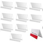 10 pices porte etiquette 15 * 10cm tiquette transparentacrylique signe daffichage plastique transparent ...