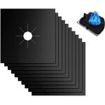 10 pi�ces protection plaque cuisson gaz r�utilisable couvre � anti chaleur tapis cuisini�re antifouling ...