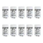 10 pi�ces starter neon d�marreurs fluorescents led universels 4 - 65w 220 - 240v compatible tubes fluorescents ...