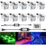 10 set rgb led spots encastrables etanche ip67 lampe de spot a led mini spots encastrés alimentation ... 10 set rgb led spots encastrables etanche ip67 lampe de spot a led mini spots encastrés alimentation ...