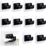 10 supports de tringle à rideau autocollants sans perçage accroche rideau fixation rideau sans percage ... 10 supports de tringle à rideau autocollants sans perçage accroche rideau fixation rideau sans percage ...
