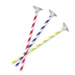 10 tiges � ballon carton biodegradable 40cm blanc