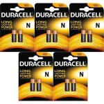 10 x duracell mn9100 1. 5 v pile alcaline lr1 e90 kn