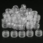 100x 3g pot vide cosmétique en plastique récipient cosmétique pour stockage avec couvercle de rangement ... 100x 3g pot vide cosmétique en plastique récipient cosmétique pour stockage avec couvercle de rangement ...