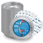 100 barquettes en aluminium avec couvercle alimentaire jetables de 850 ml - emballage alimentaire le ...