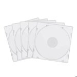 100 bo�tiers cd / dvd transparents et fins en polypropyl�ne (pp) pour disques avec couvercle de remplacement ...